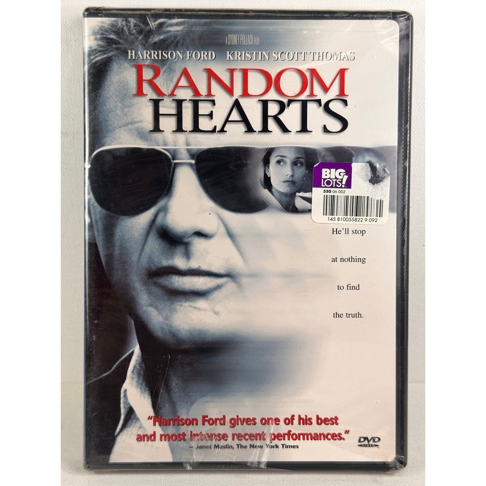 Random Hearts DVD Movie Harrison Ford Kristin Thomas Drama‎ Romance Widescreen